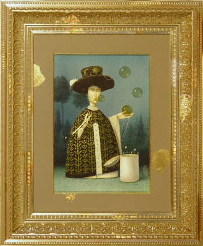 Gentleman of soap bubbles